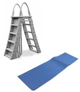 Heavy Duty A Frame Aboveground Swimming Pool Ladder 48 56