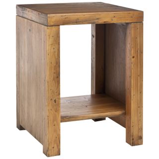 this item stamford reclaimed wood finish end table sale $ 118 79