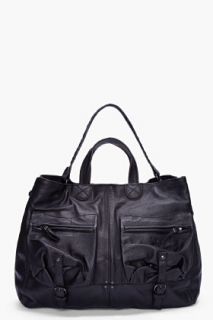 Jerome Dreyfuss Black Leather Max Hobo for women