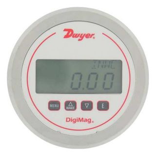Dwyer Instruments DM 1208 Digital Differential, Flow Gauge, 10 In WC