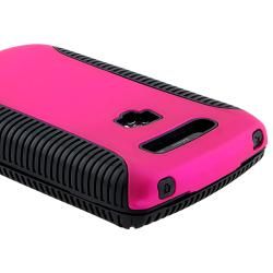 Black/ Hot Pink Hybrid Case for BlackBerry Torch 9800/ 9810