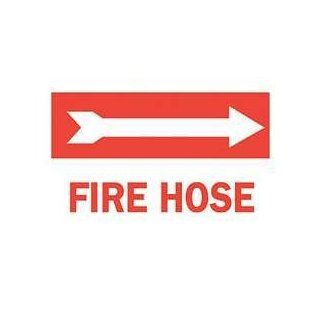 Sign, 10x14, fire Hose, polyester   BRADY Industrial