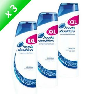 HEAD&SHOULDERS Shampooing Classique 3x600ml   Achat / Vente SHAMPOING