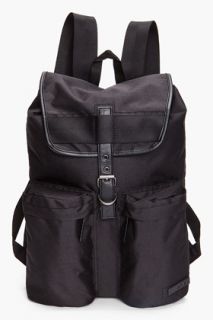 Diesel Black Record Backpack for men