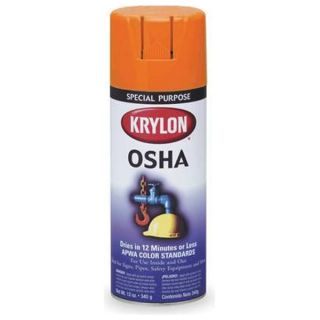 Krylon K02410 Spray Paint, Safety Orange, 12 oz.