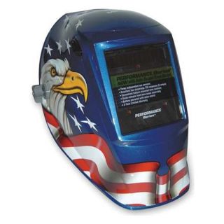 Miller Electric 232036 Welding Helmet, Blue w/ Eagle, Shade 8 13