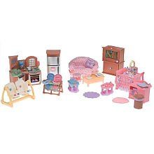 Loving Family Dollhouse Premium Gift Set Kitchen, Family