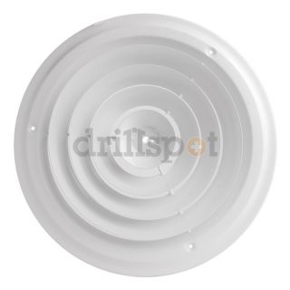 Ameriflow 1500W10 Diffuser, Round Ceiling, 360 Deg, White