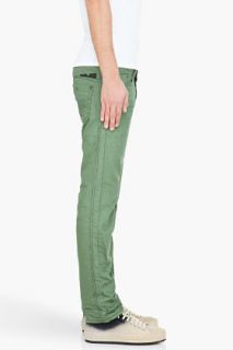 Diesel Green Darron Trousers for men