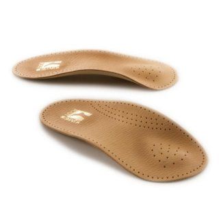 FootSmart Mens / Womens 3/4 Length Leather Arch Insoles