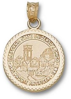 California State (Chico) Wildcats Seal Pendant   14KT