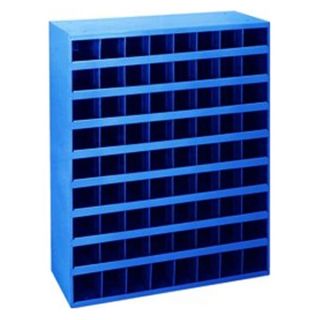 Durham 363 10 S550 12 x 33 3/4 x 42 Blue 72 Compartment Storage Bin