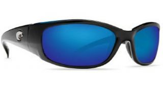 Hammerhead Sunglasses Black Frame with Blue Mirror Glass Lens Shoes