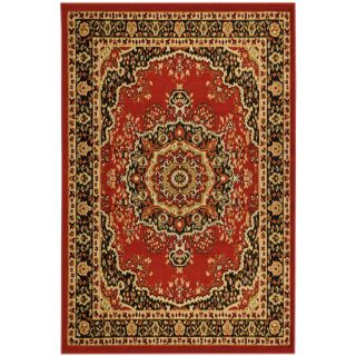 Paterson Collection Oriental Medallion Red Area Rug (79 x 910) Today