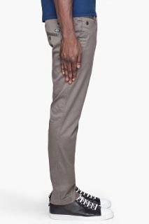 Diesel Grey Chi tight a Oxford Weave Trousers for men