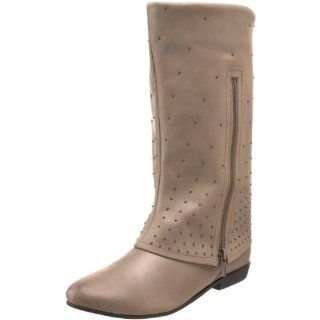 Messeca Womens Linda Cuffed Boot, Mushroom Leather, 8.5 M US Shoes