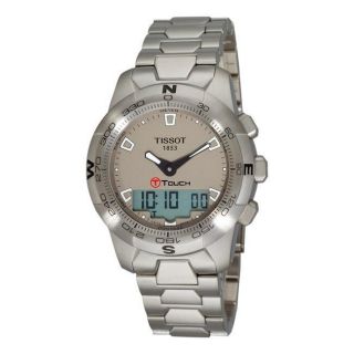 Tissot Mens T Touch II Silver Dial Multi Function Watch