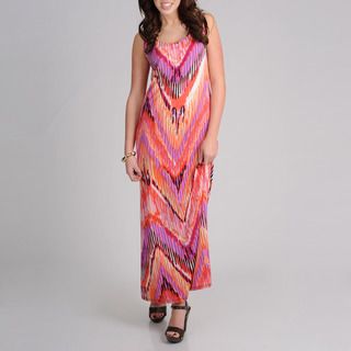 AnnaLee + Hope Womens Aztec Printed Maxi Dress