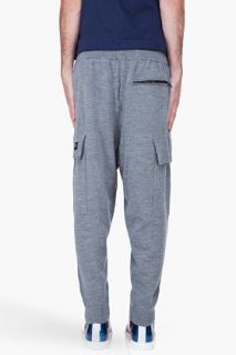 Y 3 Grey 3/4 Soft Lux Pants for men