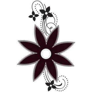 Mounted Rubber Stamp 1.5X2 Graphic Flower Today $7.46