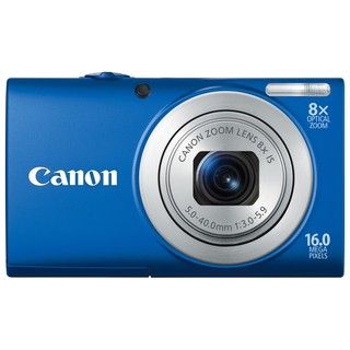Canon PowerShot A4000IS 16MP Blue Digital Camera