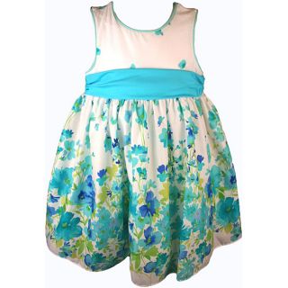 Good Lad Girls Blue White Floral Print Dress Price $26.50   $28.49