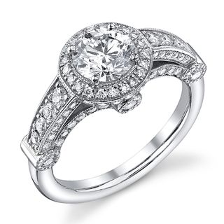 14k White Gold 1 2/5ct TDW Diamond Engagement Ring (I J, SI2
