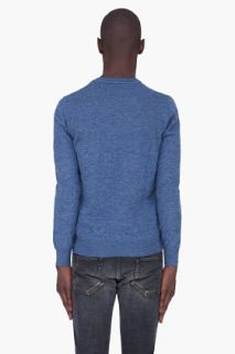 Dsquared2 Blue Alpaca Knit Sweater for men