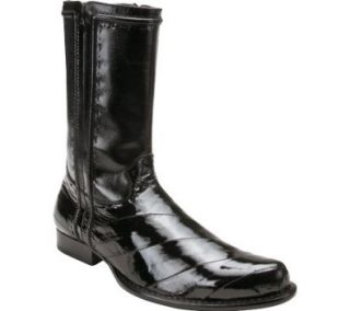 Belvedere Mens Fino Boots,Black Eel/Calf,9 M US Shoes