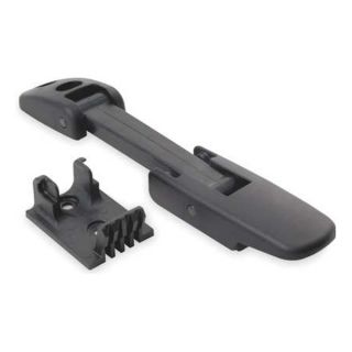 Battalion 1XPA9 Lever Assist Latch, Black, H 11 13/16 In