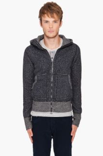 Wings + Horns Zip Front Hoodie for men