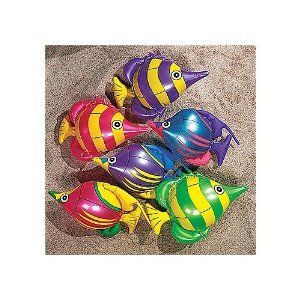 Inflatable Tropical Fish   Dozen Toys & Games