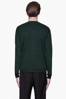 Marni Green And Black Cotton cashmere Cardigan for men