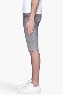 Levis Grey Mottled Cut Off Denim Shorts for men