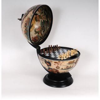Classic Style Globe Hinged Chess Board Today $136.85