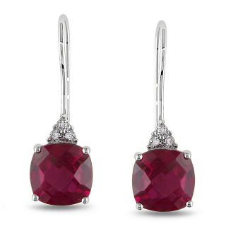 diamond and created ruby earrings msrp $ 329 67 today $ 136 99 off