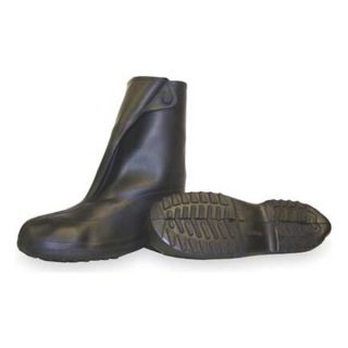 Tingley 1400.3X Overboots, Mens, 3XL, Button, Blk, Rubber, 1PR