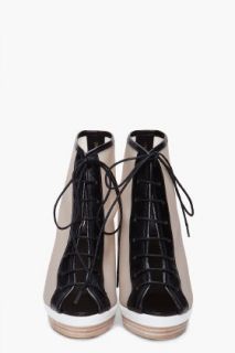 3.1 Phillip Lim Beige Akita Lace up Booties for women