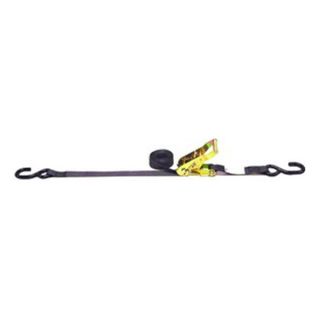 Lift All 6A103 1 x 15 Vinyl Coated S Hook Ratchet Tiedown, Pack of