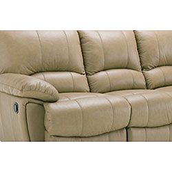Oakley Tan Reclining Leather Sofa and Two Reclining Chairs