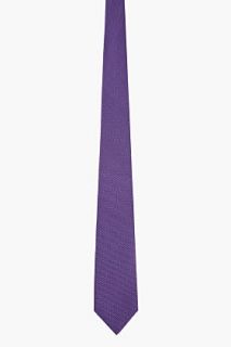 Dsquared2 Purple Silk Jacquard Tie for men