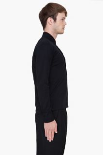 SLVR Black Long Sleeve Polo for men