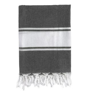 Classic Gray Stripe Turkish Fouta Towel