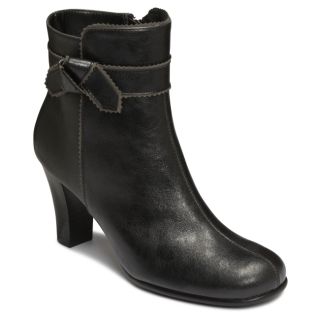 A2 by Aerosoles Ground Role Black Ankle Boot