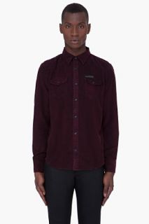 Diesel Burgundy Svarog Rs Shirt for men