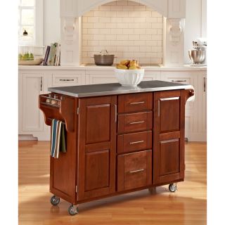 Create a Cart Warm Oak Finish Stainless Top Today $479.99