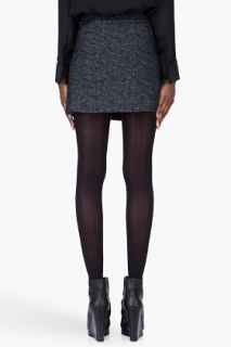 Edun Black Wool Double Face Kilt Skirt for women