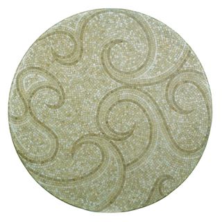 Outdoor Waves 24 inch Round Mosaic Table Top
