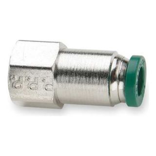 Parker 66PLP 2 2 Female Connector, NP Brass, 1/8 In, PK 10