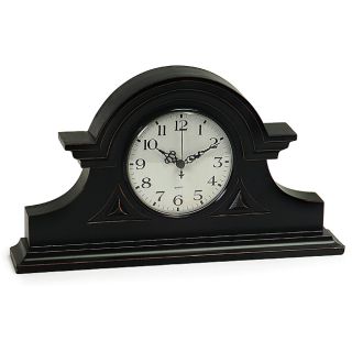 Wood Regent Stately Black Captains Mantel Clock Today $82.99 4.7 (3
